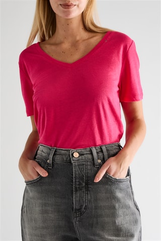 T-shirt en lin - Rose