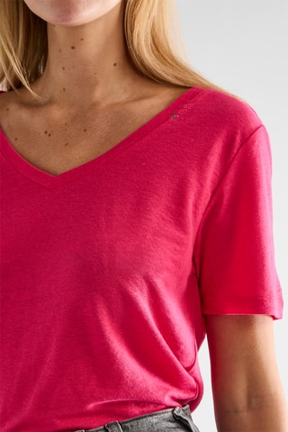 T-shirt en lin - Rose