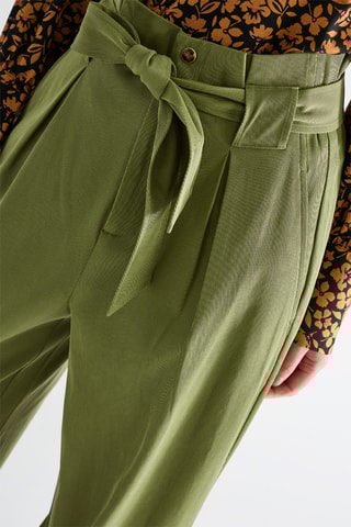 Pantalon taille haute - Vert