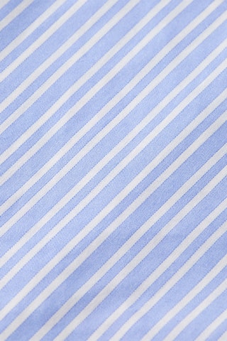 Chemisier noué - Bleu clair et lanc