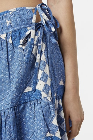 Jupe volantée - Bleu