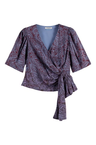 Blouse - Bleu et violet