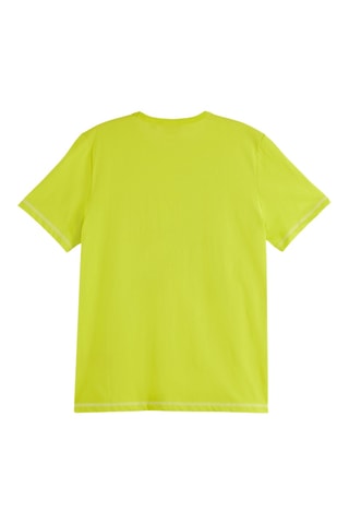 T-shirt regular en coton biologique - Vert citron