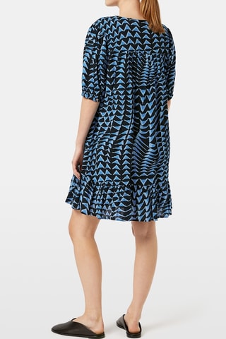 Robe volantée - Bleu