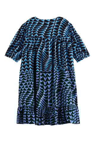 Robe volantée - Bleu