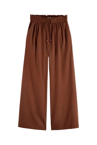 Pantalon wide legs - Marron