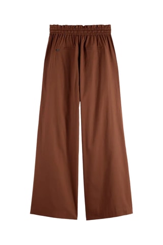 Pantalon wide legs - Marron