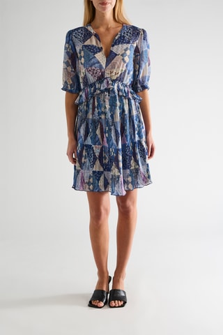 Robe volantée - Bleu