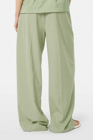 Pantalon taille haute - Vert clair