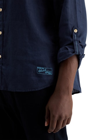 Chemise en lin - Bleu marine