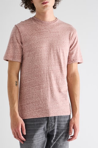 T-shirt en coton biologique - Rose chiné