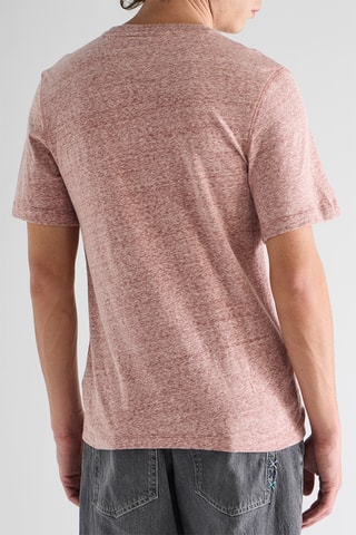 T-shirt en coton biologique - Rose chiné