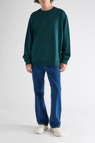 Sweat regular - Vert foncé