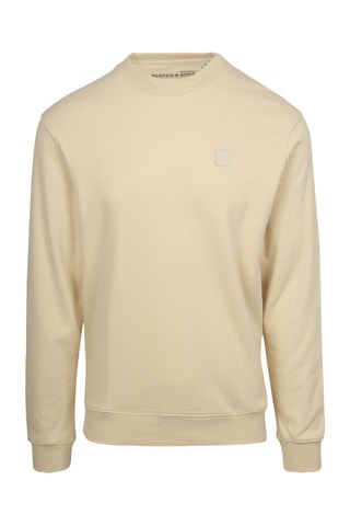 Sweat regular en coton biologique - Beige