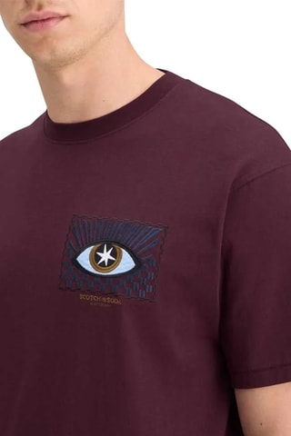 T-shirt relaxed - Bordeaux