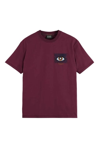 T-shirt relaxed - Bordeaux