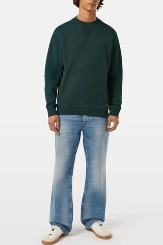 Sweat en coton biologique - Vert foncé