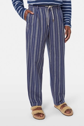 Pantalon en lin - Bleu