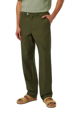 Chino relaxed en lin - Kaki