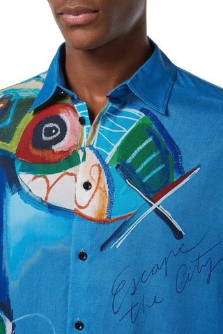 Chemise relaxed - Bleu marine