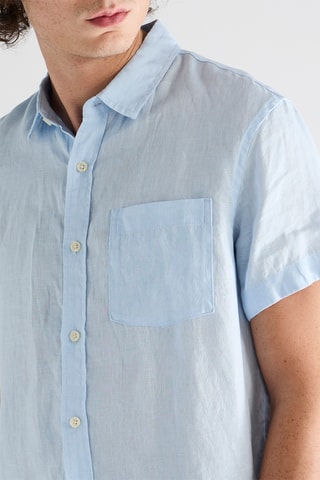 Chemise en lin - Bleu clair