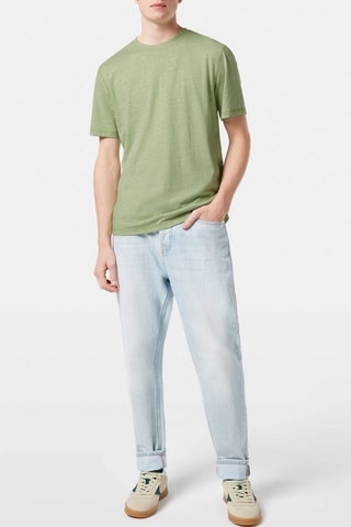 T-shirt regular en coton biologique - Vert clair