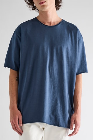 T-shirt en coton biologique - Bleu