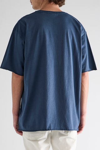T-shirt en coton biologique - Bleu