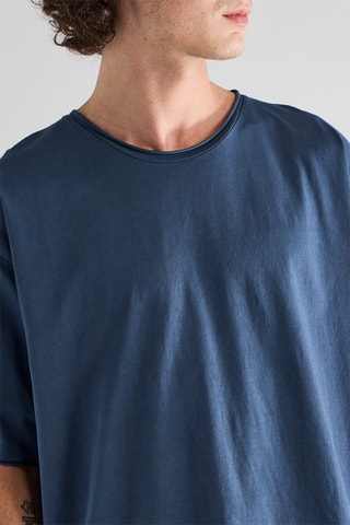 T-shirt en coton biologique - Bleu