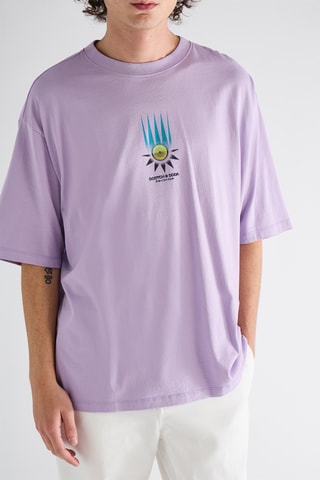 T-shirt en coton biologique - Lilas