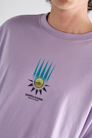 T-shirt en coton biologique - Lilas