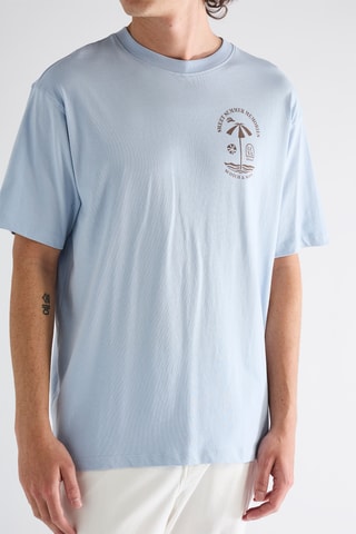 T-shirt en coton biologique - Bleu clair