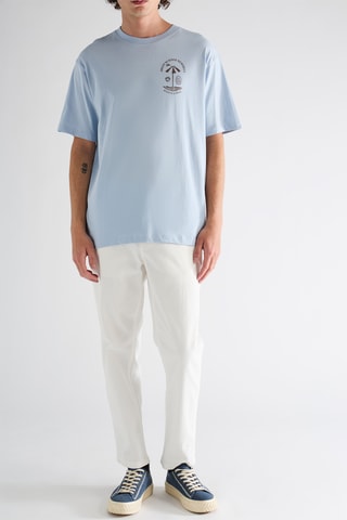 T-shirt en coton biologique - Bleu clair