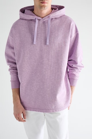 Sweat en coton biologique à capuche - Rose