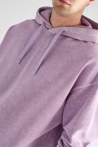 Sweat en coton biologique à capuche - Rose