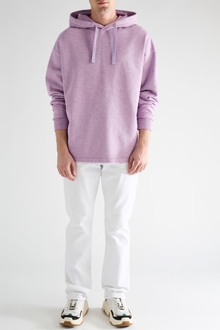 Sweat en coton biologique à capuche - Rose