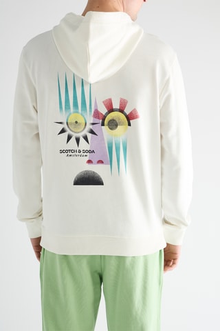 Sweat en coton biologique à - Blanc