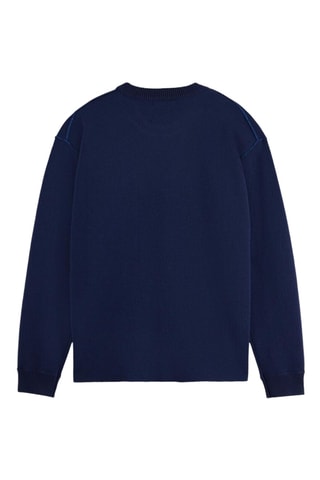 Pull en mérinos - Bleu marine