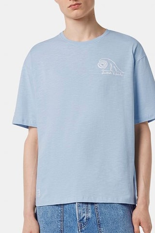 T-shirt relaxed - Bleu clair