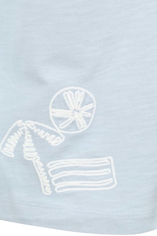 T-shirt relaxed - Bleu clair