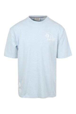 T-shirt relaxed - Bleu clair
