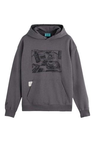 Sweat relaxed à capuche - Gris