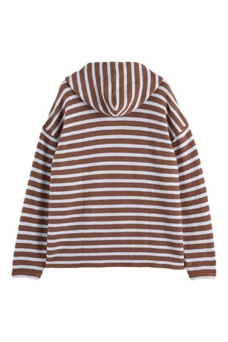 Sweat relaxed à capuche - Marron