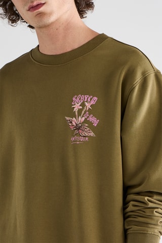 Sweat en coton biologique - Beige foncé