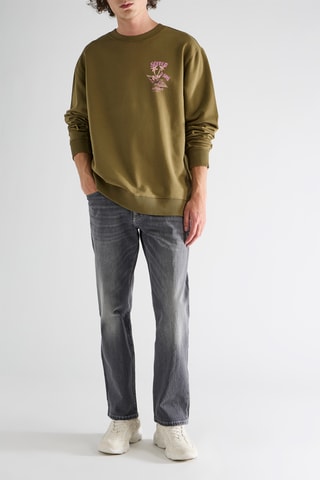 Sweat en coton biologique - Beige foncé