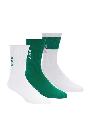 3 paires de chaussettes en coton biologique - Blanc