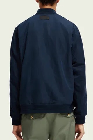 Blouson regular réversible - Bleu marine et kaki