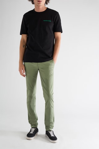 Chino en coton biologique - Vert clair