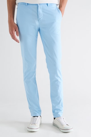 Chino en coton biologique - Bleu clair
