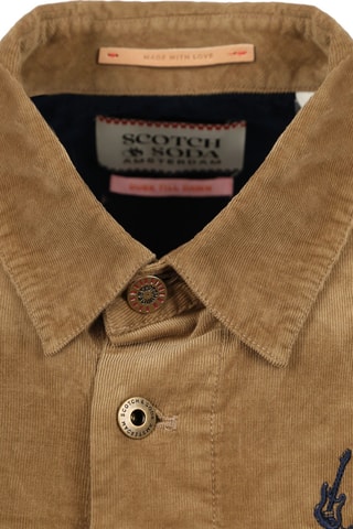 Surchemise regular en coton biologique - Marron